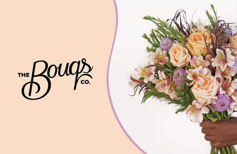 A colorful bouquet from The Bouqs Company